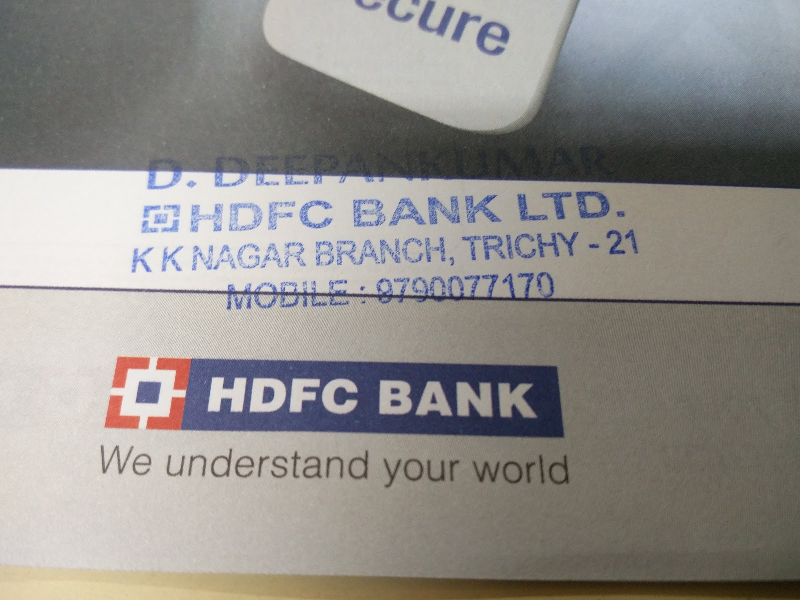 blood bank HDFC Bank near Tiruchirappalli Tamil Nadu