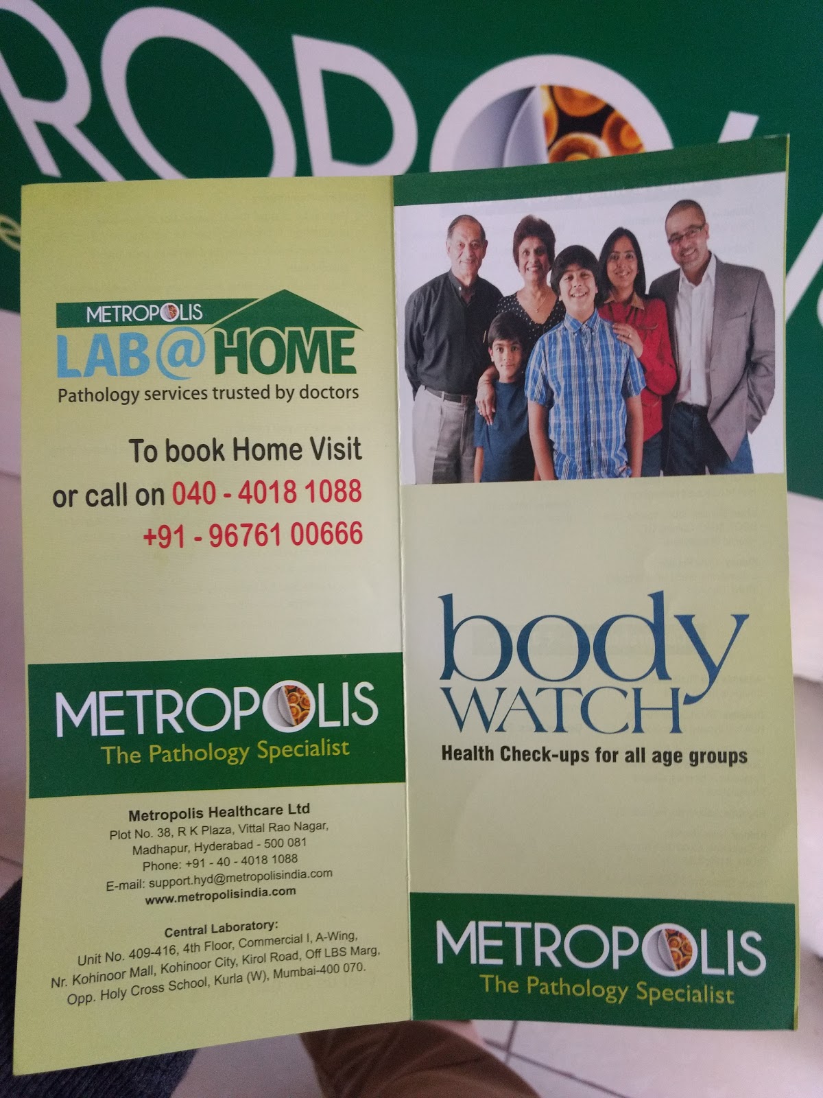 blood bank Metropolis Healthcare Ltd. near Hyderabad Telangana