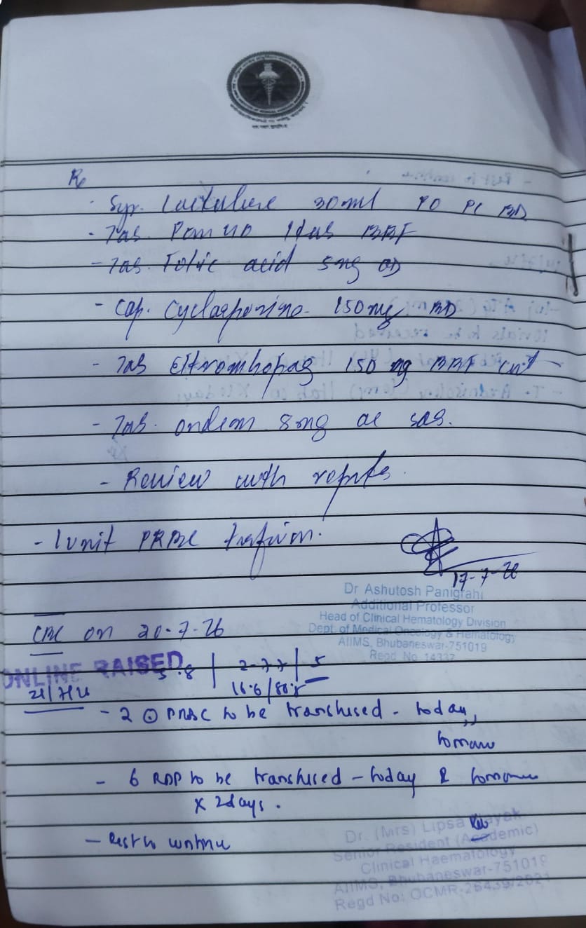 Need A+ve blood near Bhubaneswar 